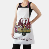 Gnoma's in Wijnvrachtwagen die ik met wijn kook Schort (Insitu)