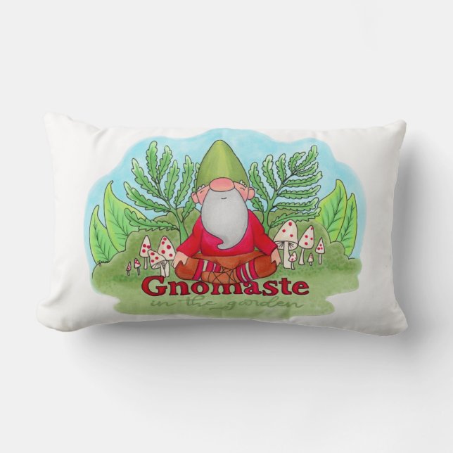 Gnomaste in de tuin, kussen (Voorkant)