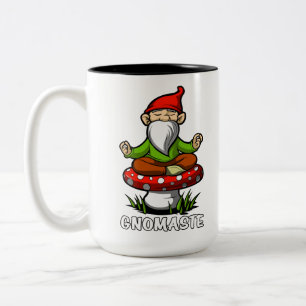 Gnomaste Zen Yoga Garden Gnome Meditation Tweekleurige Koffiemok