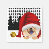 GNOME4 DE CHOWLIDAGEN rode chow servetten (Voorkant)