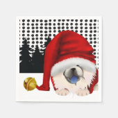 GNOME4 DE CHOWLIDAYS-crème chow inapkins Servet (Voorkant)