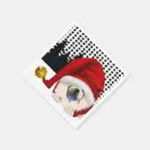 GNOME4 DE CHOWLIDAYS-crème chow inapkins Servet (Hoek)