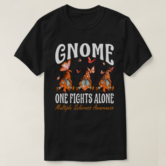 Gnome 1 vecht alleen multipele sclerose t-shirt (Design voorkant)