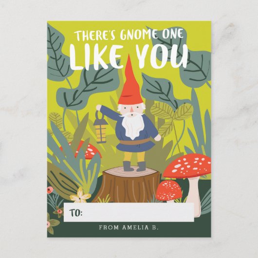 Gnome 1 zoals jij Valentijn Feestdagenkaart (Voorkant)