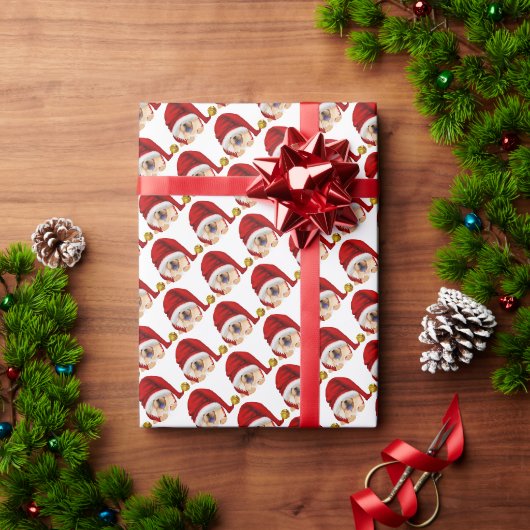 GNOME 4 DE KERSTDAGEN rode chow cadeauverpakking Cadeaupapier (Feestdagen Geschenken)