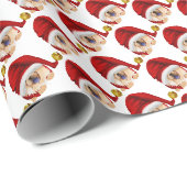 GNOME 4 DE KERSTDAGEN rode chow cadeauverpakking Cadeaupapier (Rol Hoek)