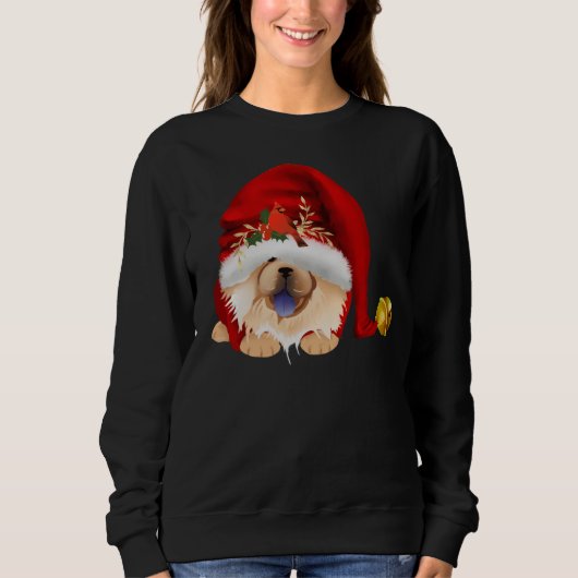 GNOME 4 DE KERSTDAGEN - Rode Chow sweatshirt (Voorkant)