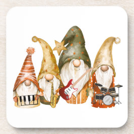 Gnome 4 Piece Band op een Bier Onderzetter