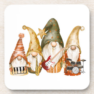 Gnome 4 Piece Band op een Bier Onderzetter