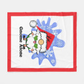 Gnome Alone Funny Christmas Movie Parody Red Green Fleece Deken (Voorkant (Horizontaal))