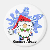 Gnome Alone Funny kerstfilm Parody Red Green Magneet (Voorkant)