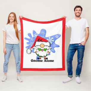 Gnome Alone Grappige Kerstfilm Parodie Rood Groen Fleece Deken