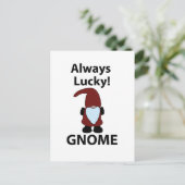 Gnome Altijd Geluk Gnome Briefkaart (Staand voorkant)