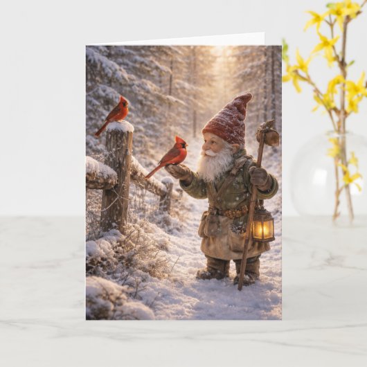 Gnome and Cardinal Kaart (Gele Bloem)