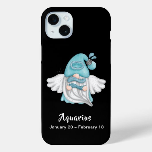 Gnome Aquarius Astrology Sign Angel Case-Mate iPhone Case (Achterkant)