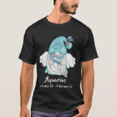 Gnome Aquarius Zodiac Astrology Sign Angel Unisex T-shirt (Voorkant)