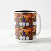 Gnome Art Tweekleurige Koffiemok (Voorkant rechts)