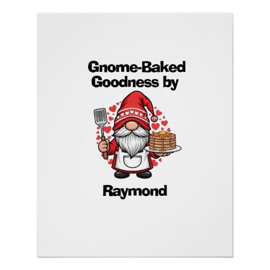 Gnome at home design perfect poster (Voorkant)