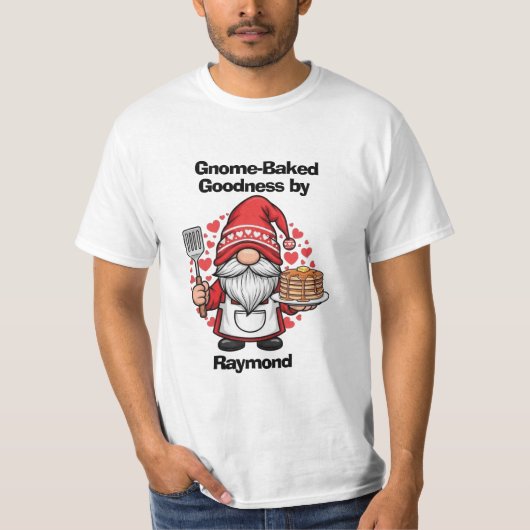 Gnome at home design t-shirt (Voorkant)