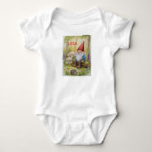 Gnome baby one piece customize name                romper (Voorkant)