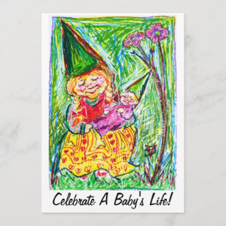 Gnome Baby Shower-uitnodigingen Kaart