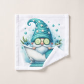 Gnome Bath Towel Set-Hand, Bath, Washcloth Bad Handdoek (Wasdoekje)