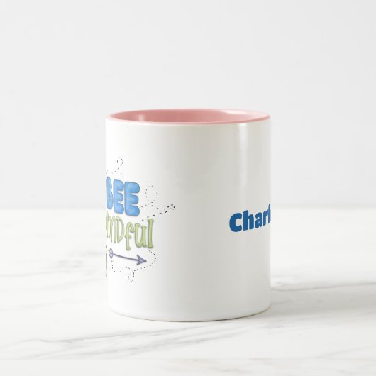 Gnome Bee Kind Tweekleurige Koffiemok (Center)