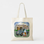 Gnome Benzinepomp Tote Bag (Achterkant)