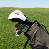 Gnome bereik (Rood) Golfheadcover (Insitu)