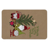 Gnome Berry Merry Kerstmis 4 x 6 Magneet (Horizontaal)