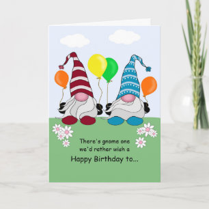 Gnome Birthday-kaart Kaart