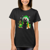 Gnome Black Cat Shamrock St Patricks Day Kitten Gi T-shirt (Voorkant)