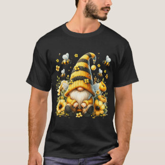 Gnome Bloem Bij Zomer Imker Botanisch T-shirt