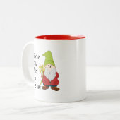 Gnome Body houdt van je zoals ik Tweekleurige Koffiemok (Voorkant links)
