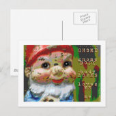 Gnome Body houdt van me Briefkaart (Voorkant / Achterkant)