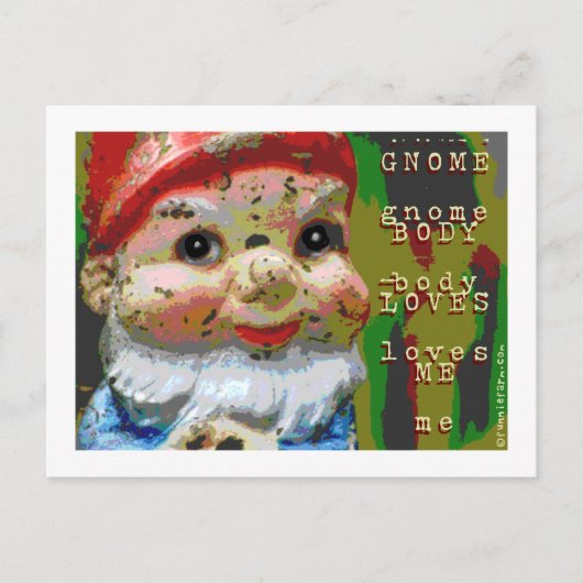 Gnome Body houdt van me Briefkaart (Voorkant)
