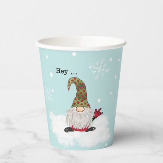 Gnome borden ZILY party cup, ASL gnome Papieren Bekers (Links)