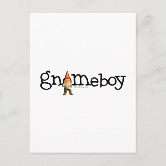 Gnome Boy Briefkaart (Voorkant)