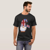 Gnome Britse vlag Koning Charles Kroning T-shirt (Voorkant volledig)