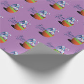 "Gnome Bunny" Pasen Geschenk  Cadeaupapier (Hoek)