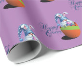 "Gnome Bunny" Pasen Geschenk  Cadeaupapier (Rol Hoek)