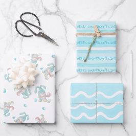 Gnome Bunny zoals jij Pasen Inpakpapier Vel