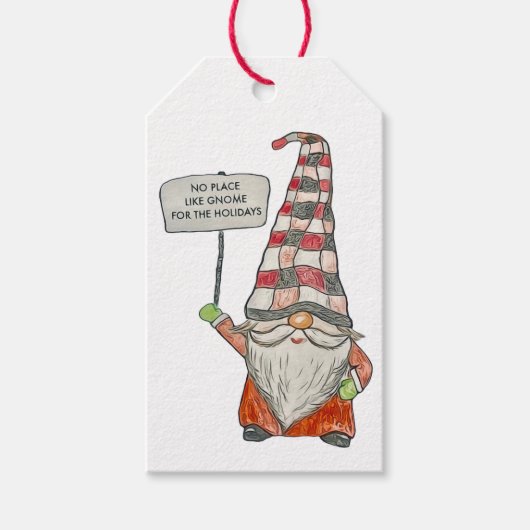 Gnome  cadeaulabel (Voorkant)