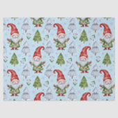 Gnome-cadopakket Tissuepapier Blauw Aquarel (Voorkant)