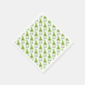 Gnome Candy Cane Heart Kerstmis Feestelijk plezier Servet (Hoek)