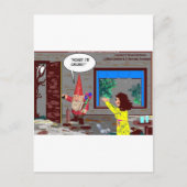 Gnome Cartoon Funny Gifts T - shirts Mokken Kaarte Briefkaart (Voorkant)