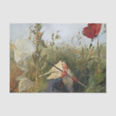 "Gnome Catching Butterflies" van Heinrich Schlitt Tissuepapier (Voorkant)