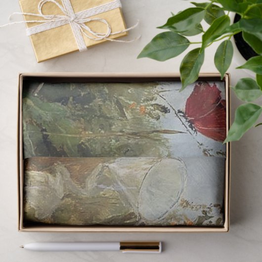 "Gnome Catching Butterflies" van Heinrich Schlitt Tissuepapier (Geschenk)