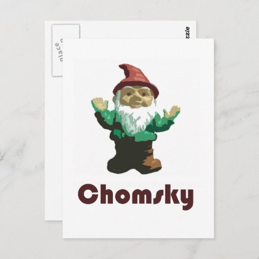 Gnome Chomsky Briefkaart (Voorkant / Achterkant)