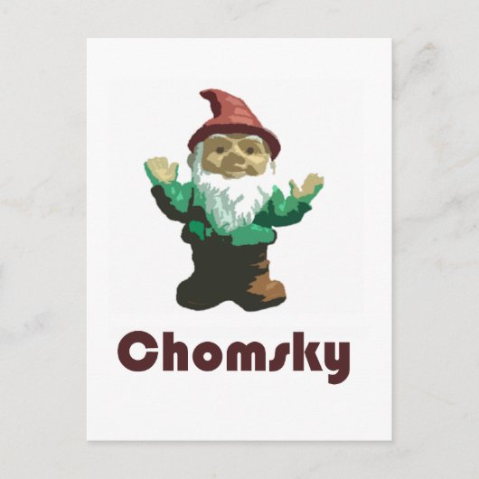 Gnome Chomsky Briefkaart (Voorkant)
